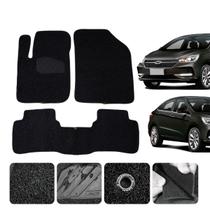 Tapete Capacho Automotivo para Caoa Chery Arrizo 5 2019 a 2021 Linha Robusta 3 pçs Personalizado Cor Preta Luxo Personalizado
