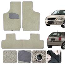 Tapete capacho automotivo para Celta Todos Modelos Linha Premium Sob Medida Cor Bege Sem odor Lindo
