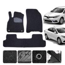 Tapete capacho automotivo Para Fluence 2011 a 2018 Cor Grafite Sob Medida Linha Robusta Cor Preta