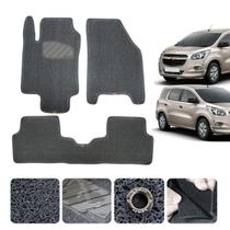 Tapete Capacho automotivo para Spin 2012 a 2017 Linha Premium sob medida Impermeável Cor grafite