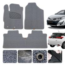 Tapete Capacho Automotivo Yaris 2018 2019 2020 21 22 23 24 2025 XL XS XLS Cor Cinza Impermeável Inteiriço 12mm