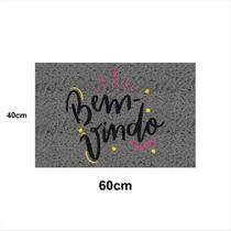 Tapete Capacho Bem Vindo 60x40 Decorativo Casa Entrada Apto