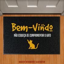 Tapete Capacho - Bem Vindo Comprimente O Gato - Legião Nerd