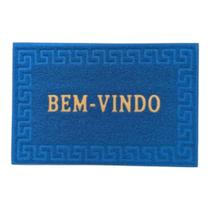 Tapete Capacho Bem Vindo Emborrachado Antiderrapante Para Porta - Material PVC