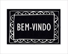 Tapete Capacho Bem-Vindo Moldura Tapete Capacho Bem-Vindo Moldura