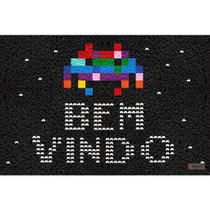 Tapete Capacho Bem-Vindo Space Invaders 60X40
