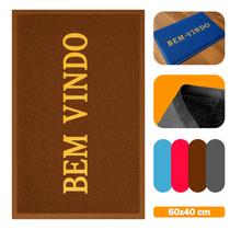 Tapete Capacho BemVindo Entrada Antiderrapante e Lavável