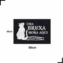 Tapete Capacho Bruxa Estrela Cinco 60X40 Pentagrama Hallowen Tapete Capacho Bruxa Estrela Cinco 60X40 Pentagrama Hallowen