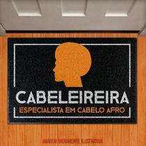 Tapete Capacho - Cabeleireira Especialista Cabelo Afro H