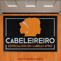 Tapete Capacho - Cabeleireiro Especialista Cabelo Afro Hm