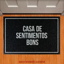 Tapete Capacho - Casa De Sentimentos Bons