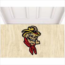 Tapete Capacho Caveira No Formato 60X40 cm Antiderrapante.