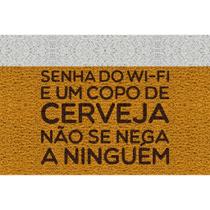 Tapete Capacho Cerveja E Wi-Fi 60X40