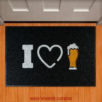 Tapete Capacho Churrasco - Eu Amo Cerveja Beer