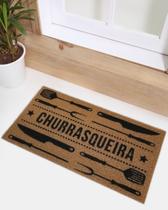 Tapete Capacho Churrasqueira 75x40 - Ouro Tapete Capacho Churrasqueira 75x40 - Ouro