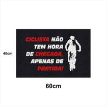 Tapete Capacho Ciclista 60X40 Bicicleta Casa Entrada Apto Tapete Capacho Ciclista 60X40 Bicicleta Casa Entrada Apto