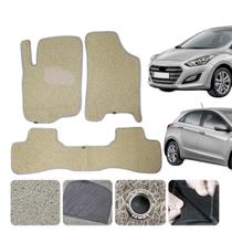 Tapete Capacho compatível com I30 Comfort 2007 2008 09 10 11 Linha Robusta Black Friday Bege Lindo