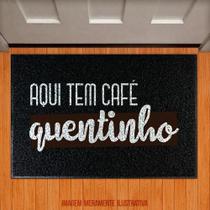 Tapete Capacho Cozinha - Aqui Tem Café Quentinho