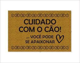 Tapete Capacho Cuidado Com O Cão Você Pode Ser Apaixonar