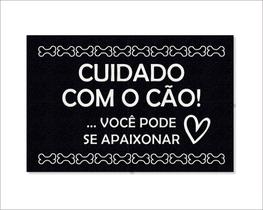 Tapete Capacho Cuidado Com O Cão Você Pode Ser Apaixonar