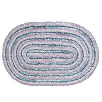 Tapete Capacho da Vovó Risque Algodão Toque de Crochê Super Macio 60cm x 40cm 01 Peça