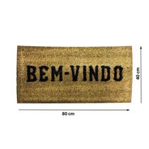 Tapete Capacho de Coco 80x40 Estampado Bem Vindo