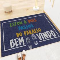 Tapete Capacho de Porta Entrada Casa Decorativo Divertido Gratidão Bem Vindo