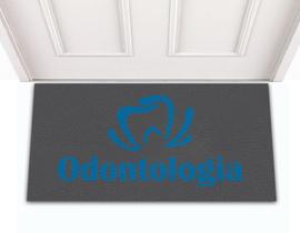 Tapete Capacho de Porta Entrada Decorativo Clinica Odontológica Odontologia 60x30