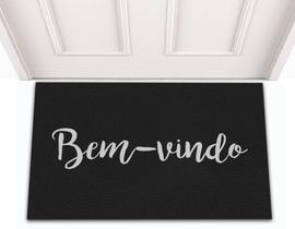 Tapete Capacho de Porta Entrada Decorativo Divertido Boas Vindas Bem Vindo Welcome