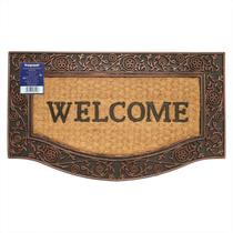 Tapete Capacho de Porta Fibra de Coco Grande Antiderrapante Entrada 75x50cm