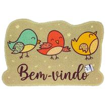 Tapete Capacho Decorativo 38x58cm Vinil Antiderrapante - Estampa de Bichinhos COR:MODELO 2