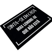 Tapete Capacho Decorativo 60cm X 40cm Sinta-se Em Casa