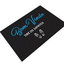 Tapete Capacho Decorativo 60cm X 40cm Tire Os Sapatos