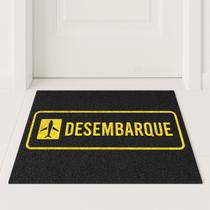 Tapete Capacho Decorativo Desembarque 60x40 Viagem Casa Lar Tapete Capacho Decorativo Desembarque 60x40 Viagem Casa Lar