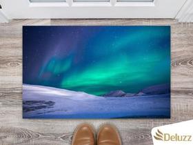 Tapete Capacho Decorativo Entrada Porta Sala Aurora Boreal Tapete Capacho Decorativo Entrada Porta Sala Aurora Boreal