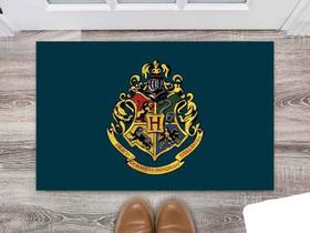Tapete Capacho Decorativo Entrada Porta Sala Brasão Harry Potter