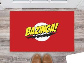 Tapete Capacho Decorativo Entrada Porta Sala Geek Bazinga