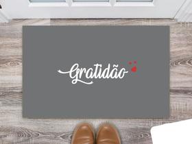 Tapete Capacho Decorativo Entrada Porta Sala Gratidão Tapete Capacho Decorativo Entrada Porta Sala Gratidão