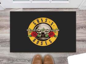 Tapete Capacho Decorativo Entrada Porta Sala Guns N' Roses - Criative Gifts