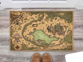 Tapete Capacho Decorativo Entrada Porta Sala Mapa de Hogwarts (Harry Potter)
