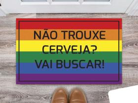 Tapete Capacho Decorativo Entrada Porta Sala Não trouxe cerveja Vá buscar Colorido Tapete Capacho Decorativo Entrada Porta Sala Não trouxe cerveja Vá buscar Colorido