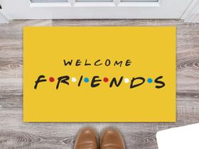 Tapete Capacho Decorativo Entrada Porta Sala Welcome F.R.I.E.N.D.S Colorido