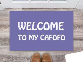 Tapete Capacho Decorativo Entrada Porta Sala Welcome to my cafofo Colorido Tapete Capacho Decorativo Entrada Porta Sala Welcome to my cafofo Colorido