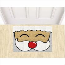 Tapete Capacho Decorativo Feliz Natal Papai Noel Divertido Perfeito Para Decorar Sua Porta De Entrada