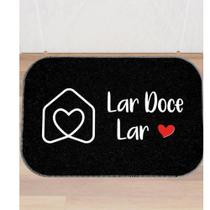 Tapete Capacho Decorativo Preto Doce Lar 34x60cm Cod.37236 Tapete Capacho Decorativo Preto Doce Lar 34x60cm Cod.37236
