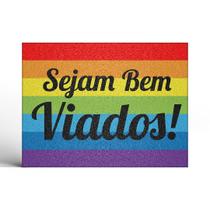 Tapete Capacho Decorativo Sejam Bem Viados