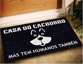 Tapete Capacho Divertido Casa Do Cachorro 60X40 Dog Pet Lar