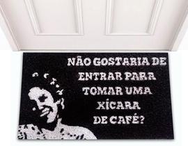 Tapete Capacho Divertido Decorativo Chaves Dona Florinda Café