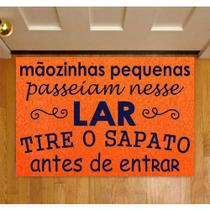 TAPETE Capacho Divertido Mãozinhas Pequenas 60x40 cm TAPETE Capacho Divertido Mãozinhas Pequenas 60x40 cm