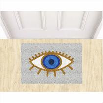 Tapete Capacho Divertido Olho Grego.